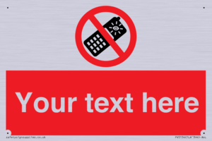 Custom No camera phones Sign